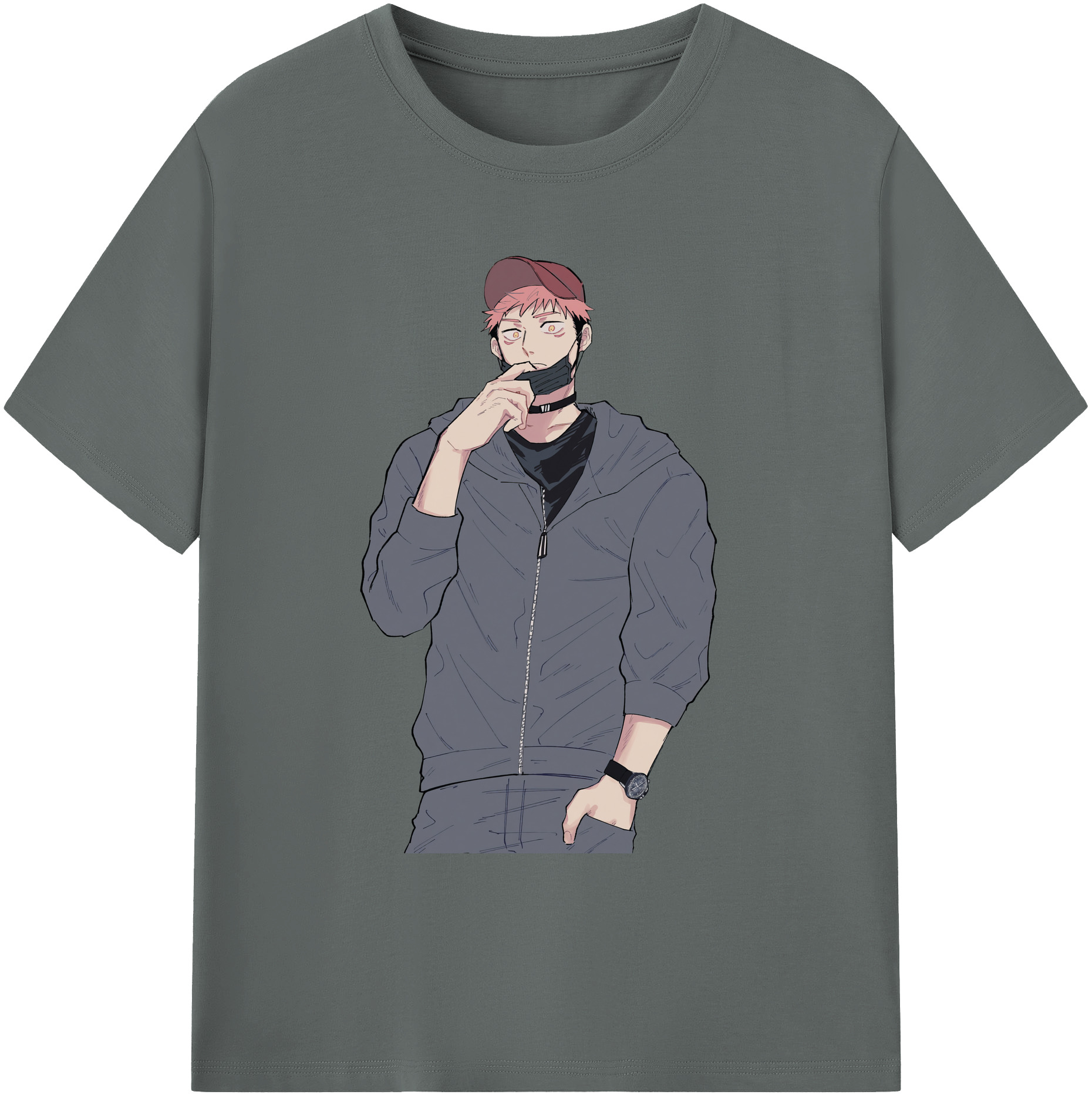 （画像用） 呪術廻戦 Jujutsu Kaisen 綿100％ メンズ半袖Tシャツ｜肌触りやわらか＆通気性